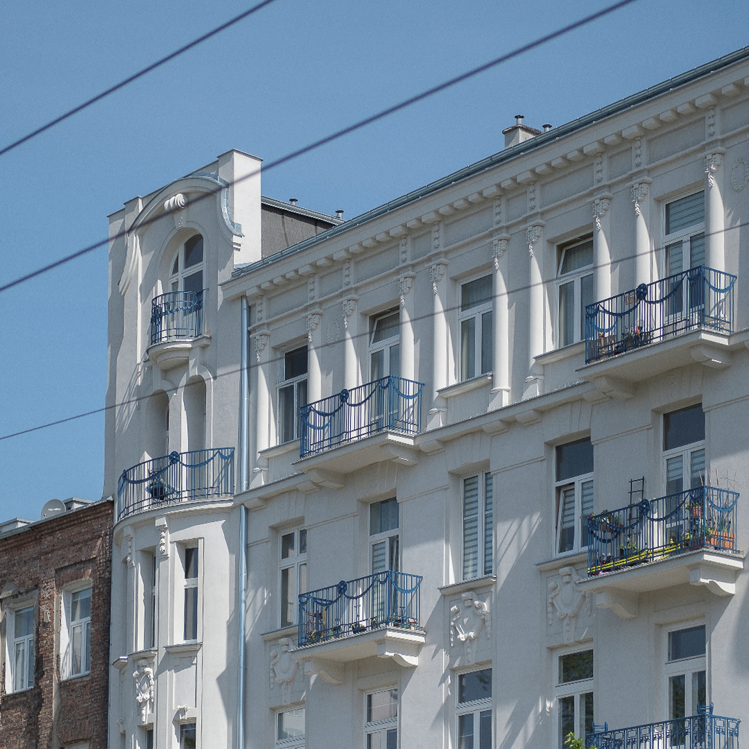 Town House, Tennant House, kamienica, zabytek, Targowa 46, Elewacja, Projekt, Architektura